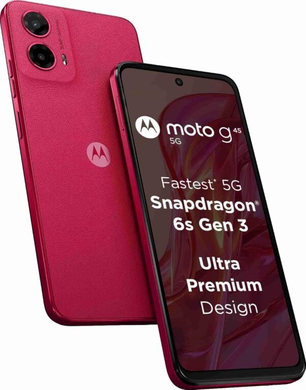 Motorola G45 5G (Viva Magenta, 8GB RAM, 128GB Storage)6 month old