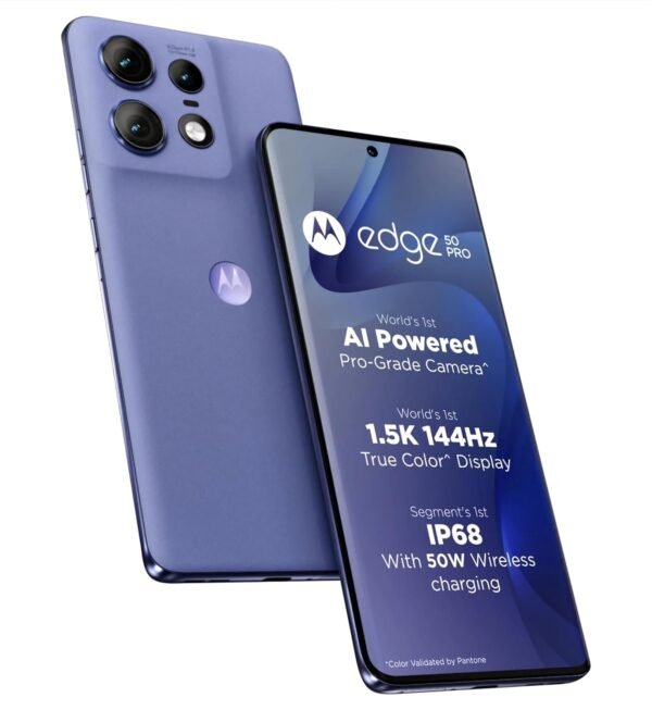 Motorola Edge 50 Pro 5G with 125W Charger (Luxe Lavender, 256 GB) (12 GB RAM) / 6-month-old