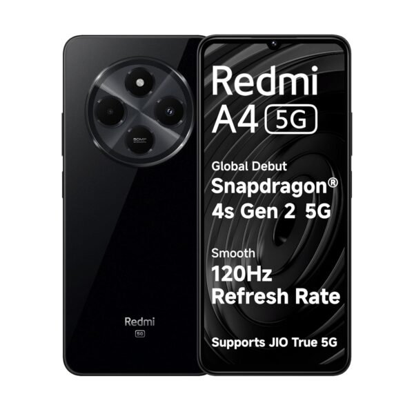 Redmi A4 5G (Starry Black, 4GB RAM, 64GB Storage)/ 5 month old